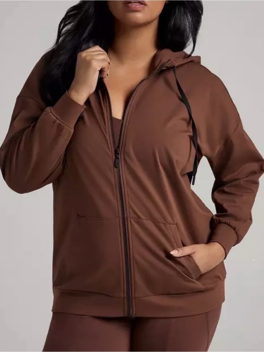 Torrid TRU Chocolate Zip-Up Hoodie NWT 3x